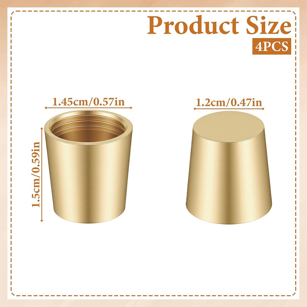 Display Risers Set - 4 pares de patas de latón