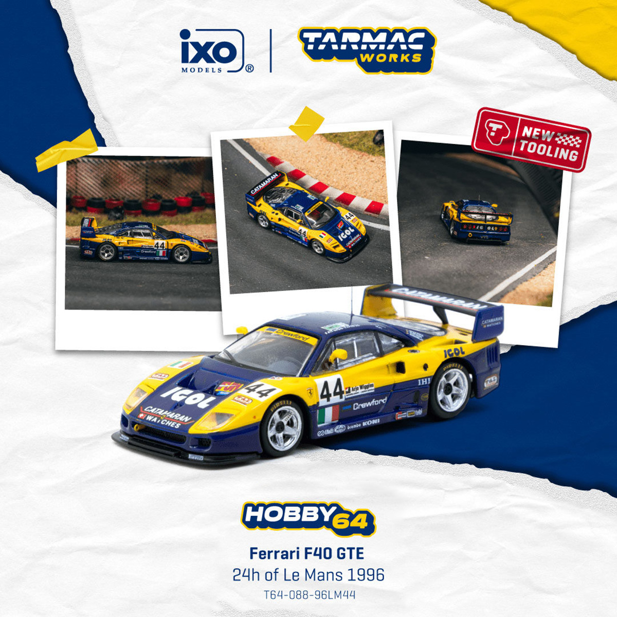 En Stock TW 1:64 Ferrari F40 G - Die Cast Car 1 64 reseña y precio