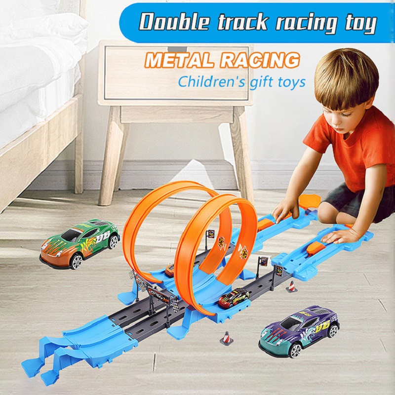 Coche de carreras de doble vel - Hot Wheels Car Track Sets reseña y precio